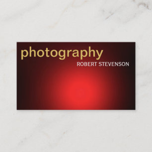 Modern Simple Plain Photography Business Card