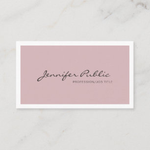Modern Simple Plain Stylish Colours Professional Business Card