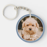 Modern Simple Playful Elegant Chic Paw Pet Photo