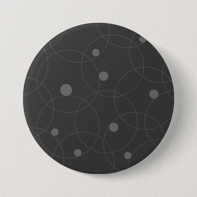 Modern, simple, playful, fun pattern of circles 7.5 cm round badge (Front)