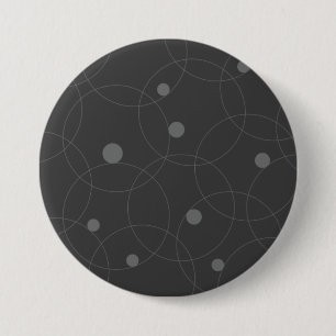 Modern, simple, playful, fun pattern of circles 7.5 cm round badge