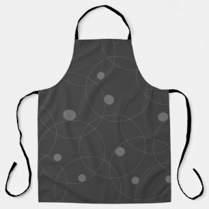 Modern, simple, playful, fun pattern of circles apron