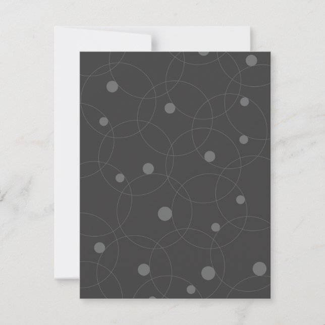 Modern, simple, playful, fun pattern of circles card (Front)