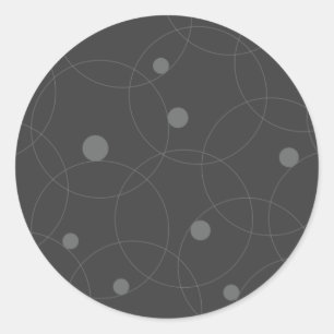 Modern, simple, playful, fun pattern of circles classic round sticker