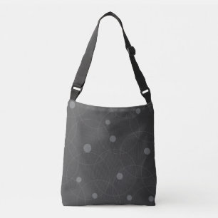 Modern, simple, playful, fun pattern of circles crossbody bag