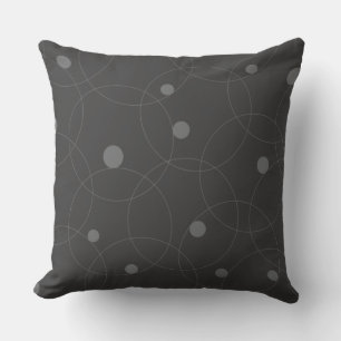 Modern, simple, playful, fun pattern of circles cushion