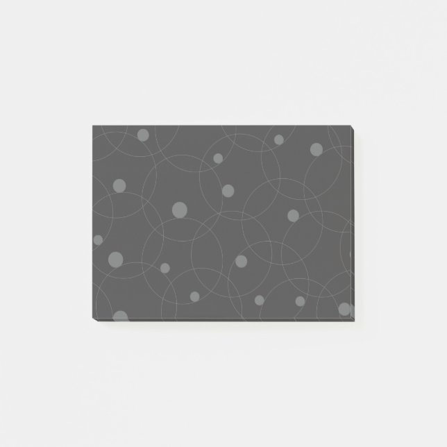 Modern, simple, playful, fun pattern of circles post-it notes (Front)