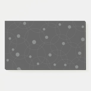 Modern, simple, playful, fun pattern of circles post-it notes