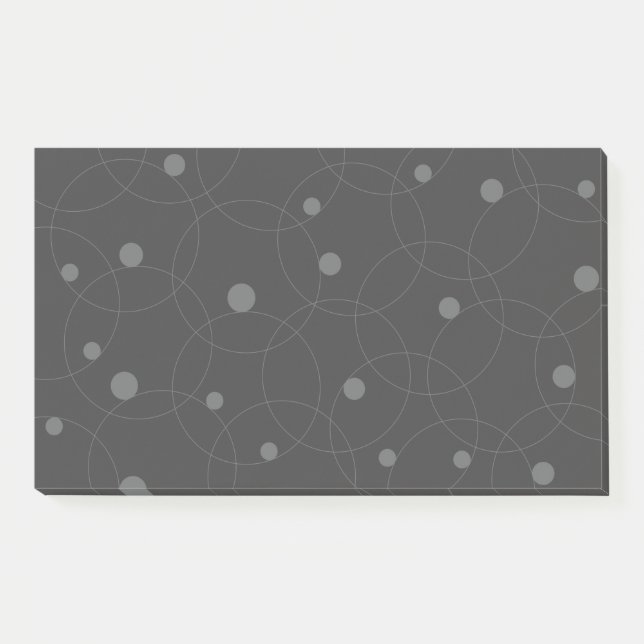 Modern, simple, playful, fun pattern of circles post-it notes (Front)