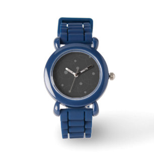Modern, simple, playful, fun pattern of circles watch