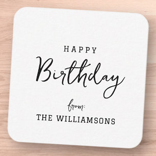 Modern Simple Preppy Happy Birthday Greeting Card