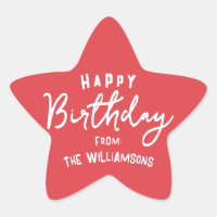 Modern Simple Preppy Happy Birthday Greeting