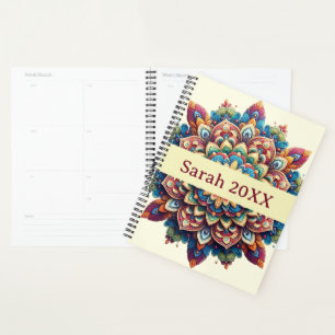 Modern Simple Pretty Colourful Cute Mandala Planner