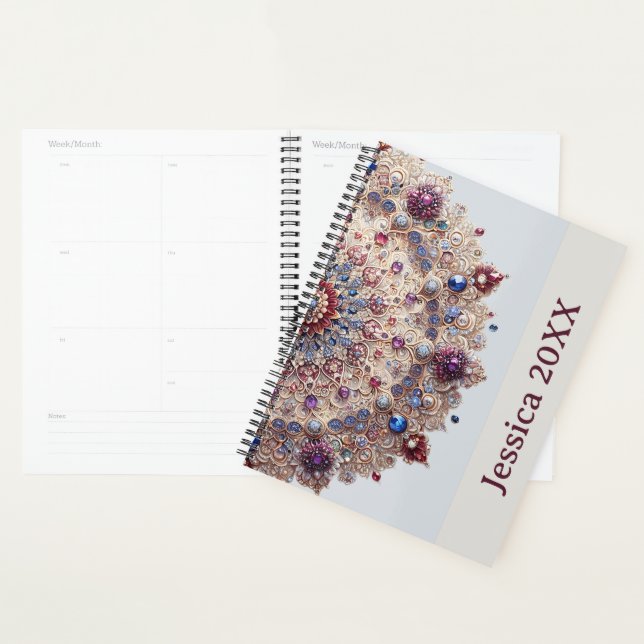 Modern Simple Pretty Colourful Cute Mandala Planner (Display)