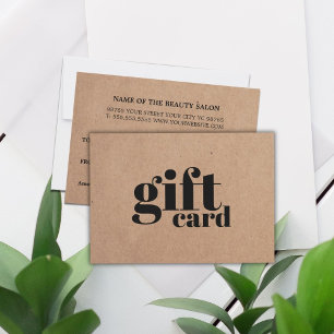 Modern Simple Printed Kraft Beauty 