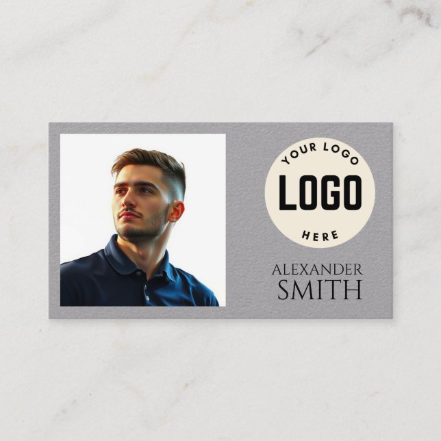 Modern Simple Professional Business Card Square  (Front)