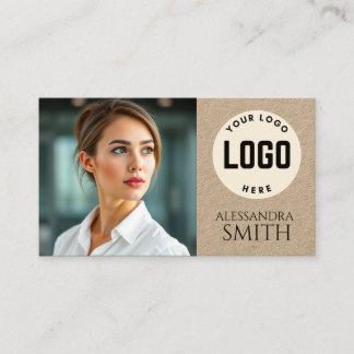 Modern Simple Professional Business Photo Square Calling Card