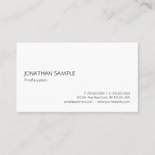 Modern Simple Professional Elegant Template Cool Business Card