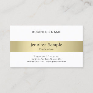 Modern Simple Professional Elegant Template Gold Business Card