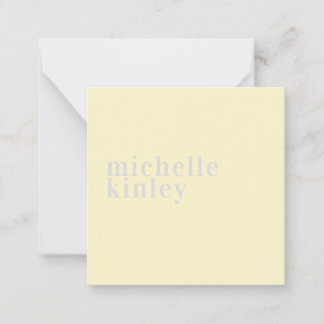 Modern simple professional name personalised card