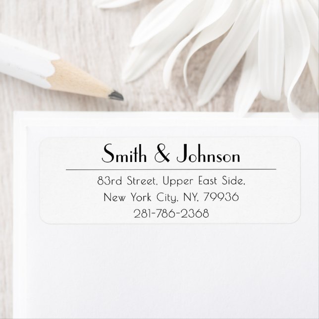 Modern Simple Professional Office Return Address (Insitu)