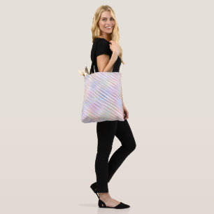 Modern Simple Rainbow line stripes Pattern  Tote Bag