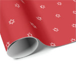 Modern simple red and white Star of David pattern Wrapping Paper<br><div class="desc">Modern simple red and white Star of David,  Hebrew Magen David pattern simple elegant chic gift Wrapping Paper.
White Star of David pattern on red background colour.

This wrapping paper is great for Hanukkah,  Chanukah,  bar mitzvah,  bat mitzvah,  Shabbat and Jewish Holidays.</div>