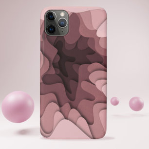 Modern Simple Rose Pink Elegant Abstract Case-Mate iPhone Case