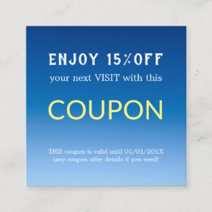 Modern Simple Salon Discount Coupon