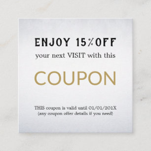 Modern Simple Salon Discount Coupon