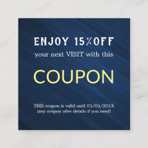 Modern Simple Salon Discount Coupon