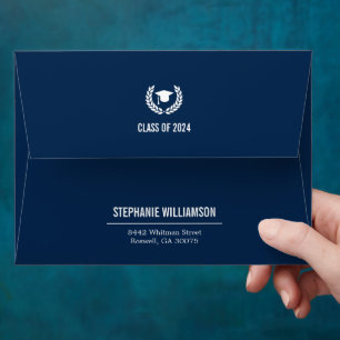 Modern Simple School College Graduation Party Envelope