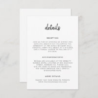 Modern Simple Script Black and White Wedding