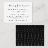 Modern Simple Script Evening Event Ticket Invite