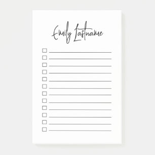 Modern Simple Script Personalized Notes