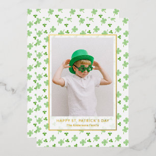 Modern Simple Shamrock St. Patrick's Day Photo 