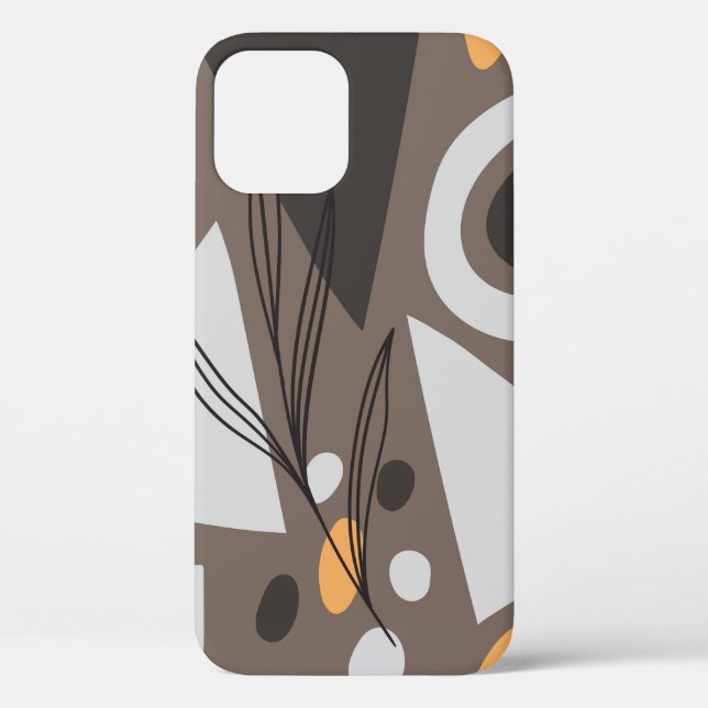 Modern simple shapes seamless pattern design. Scan Case-Mate iPhone Case (Back)