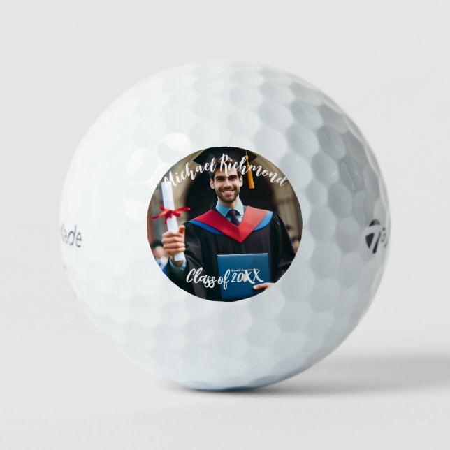 Modern Simple Spanish Photo Script | Custom Golf Balls (Front)