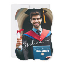 Modern Simple Spanish Photo Script Grad