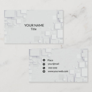 Modern simple square business card