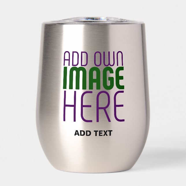 MODERN SIMPLE STAINLESS STEEL IMAGE TEXT TEMPLATE (Front)