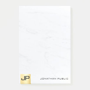Modern Simple Template Elegant Gold And Marble Post-it Notes