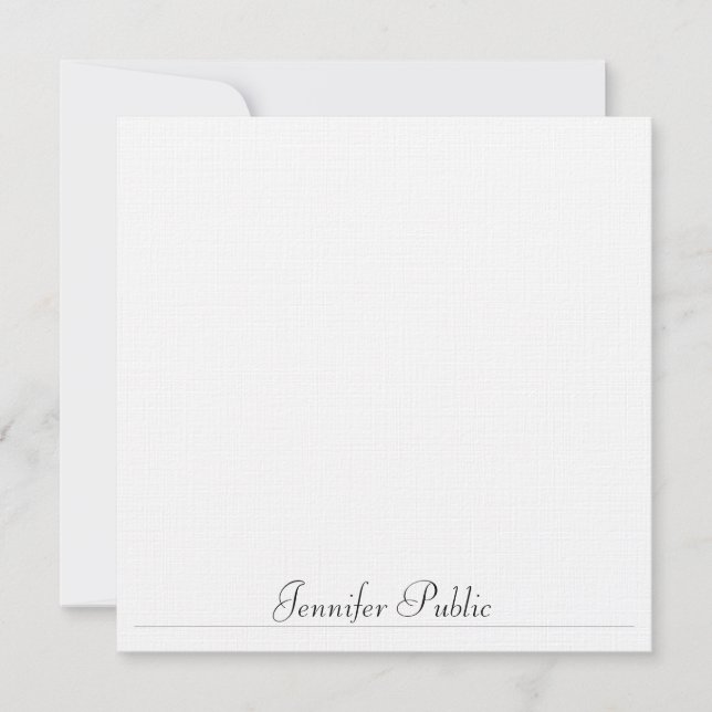 Modern Simple Template Typography Elegant Linen (Front)