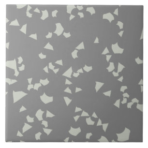 Modern Simple Terrazzo Grey White Tile