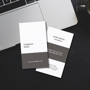 Modern Simple Texture Grey Consultant Business Card