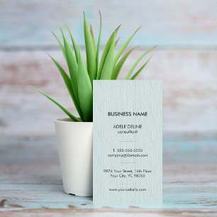Modern Simple Textured Pale Blue Consultant Business Card