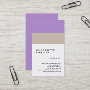 Modern Simple Trendy Minimalist Business Card
