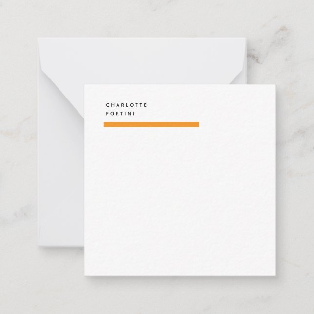 Modern Simple Trendy Minimalist  Card (Front)