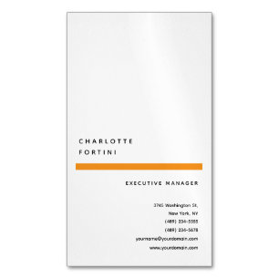 Modern Simple Trendy Minimalist  Magnetic Business Card