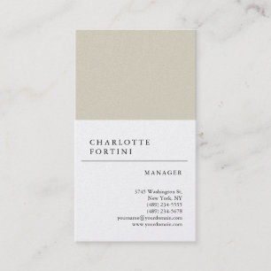 Modern Simple Trendy Minimalist Pearl Premium Business Card